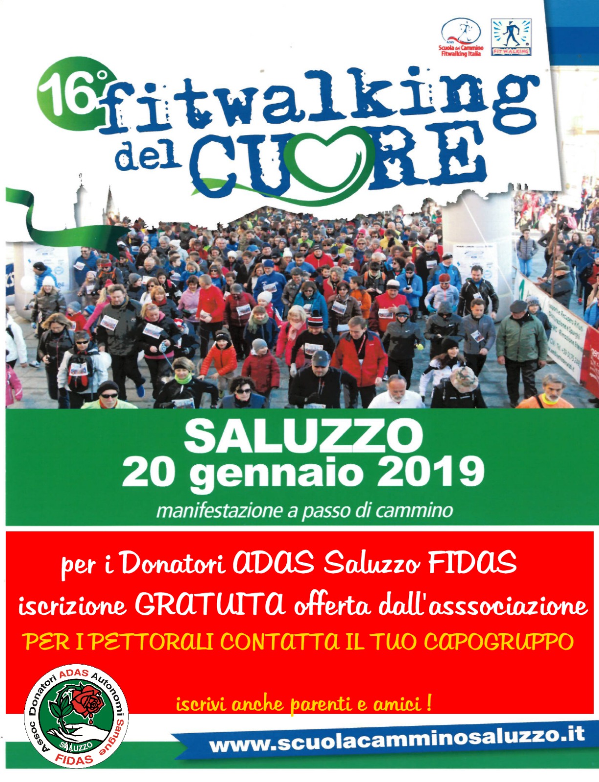 16° FITWALKING DEL CUORE A SALUZZO