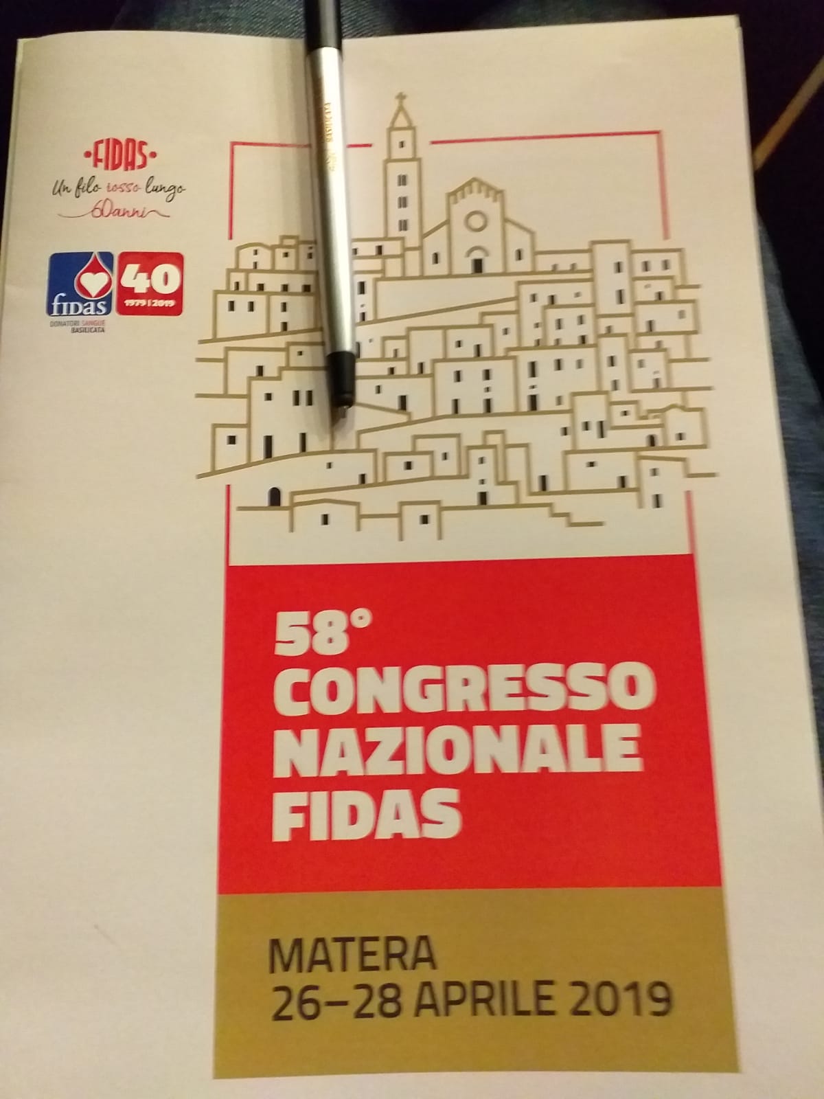 Matera capitale del dono del sangue.... Al via il 58° Congresso nazionale FIDAS