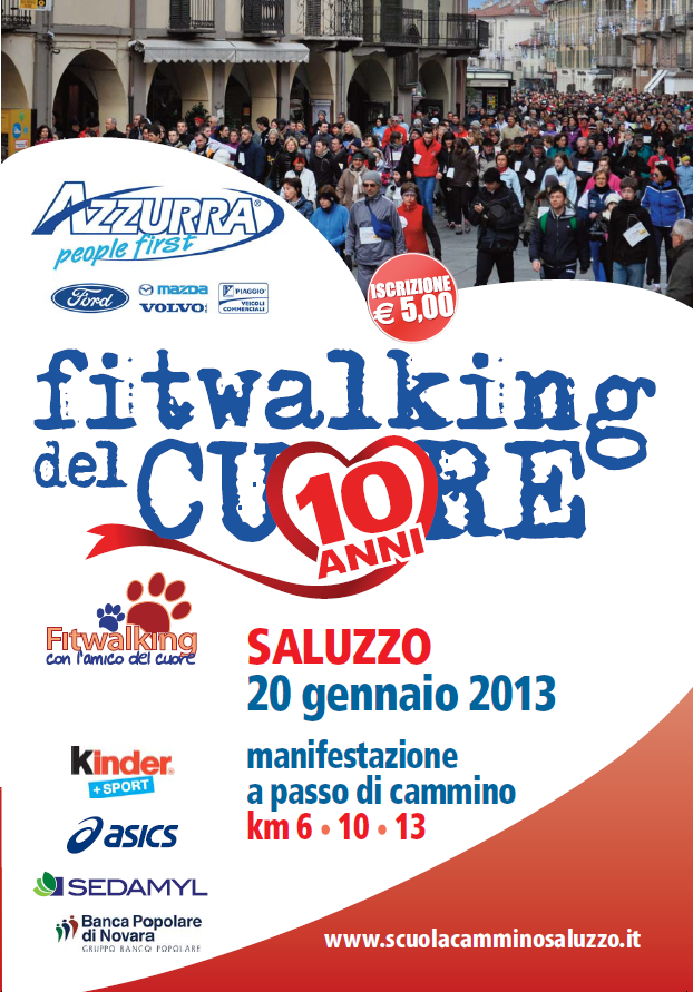 10° FITWALKING DEL CUORE -Saluzzo-20 Gennaio 2013