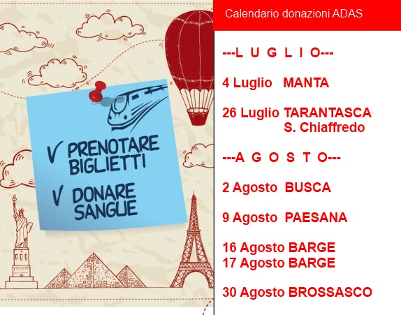 Donare sangue, in estate e' ancora piu' importante!