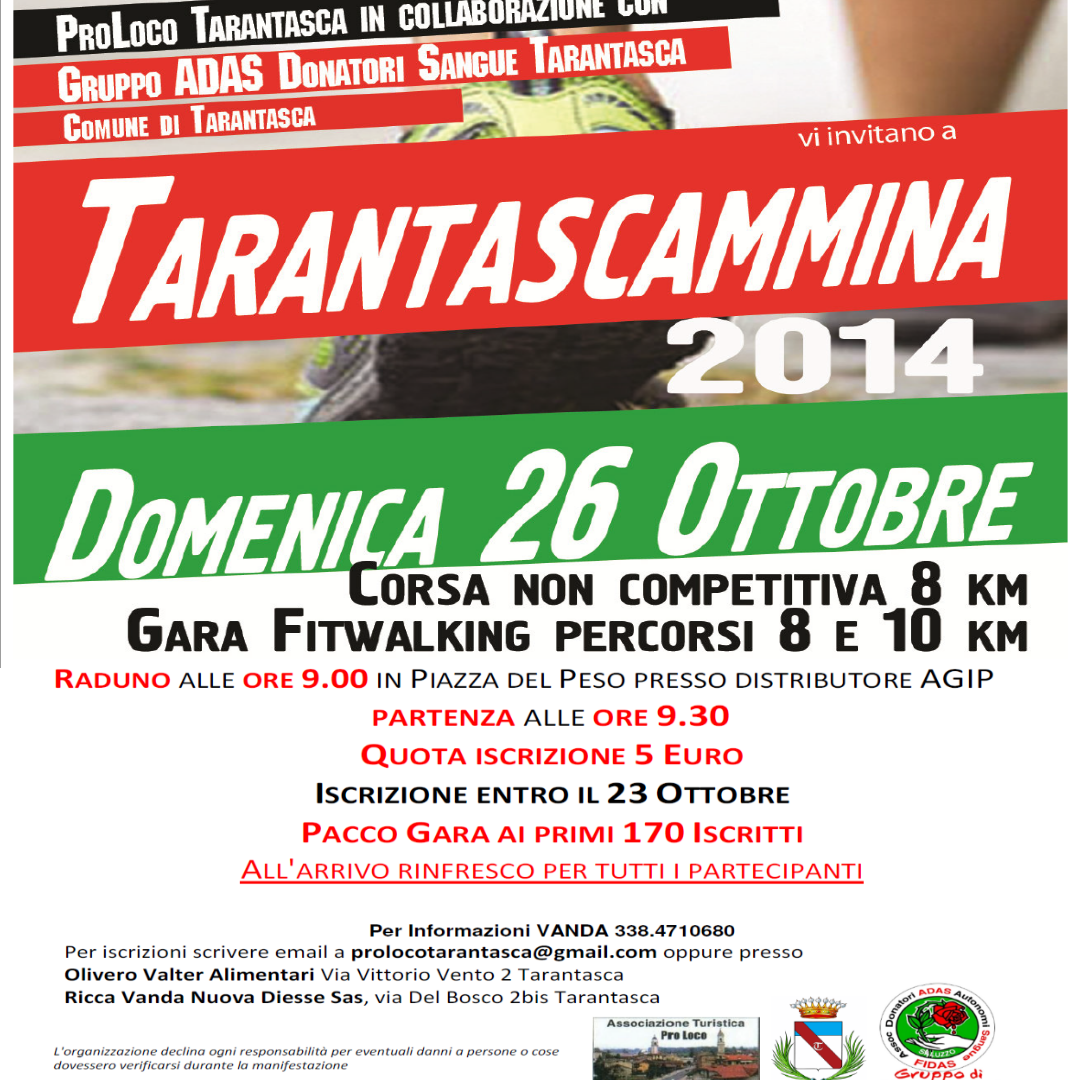 Tarantascammina: fitwalking - camminata per tutti... 